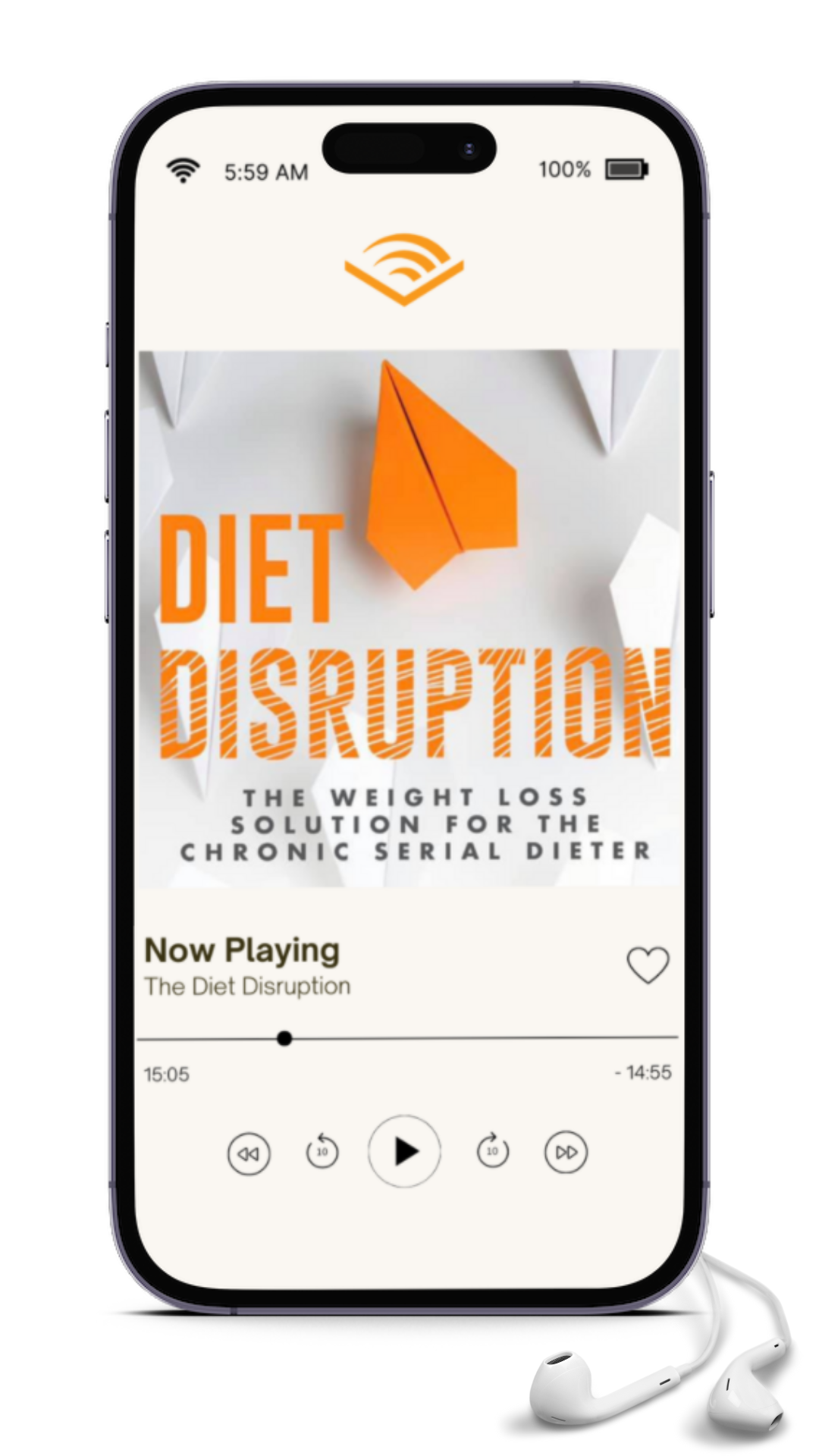 diet disruption audiobook mockup